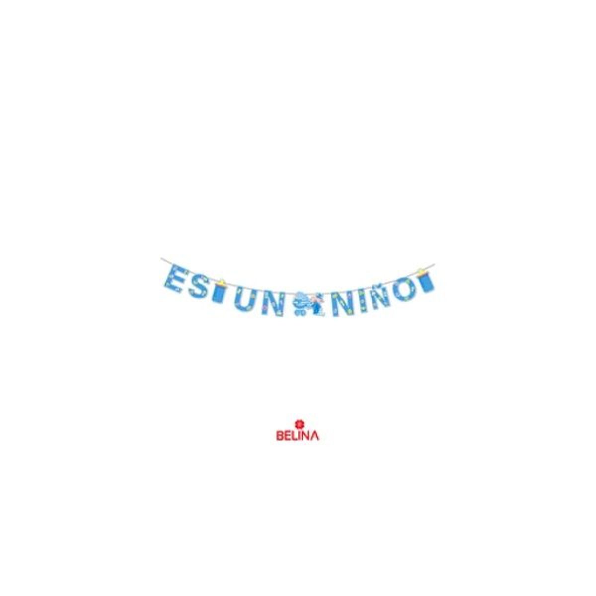 GENERICO - Guirnalda Es un niño celeste 3m