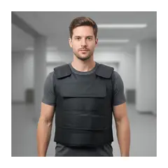 EKOL TACTICA MILITAR - Chaleco De Seguridad Táctico Anti Corte Ajustable Guardias Negro Talla Única