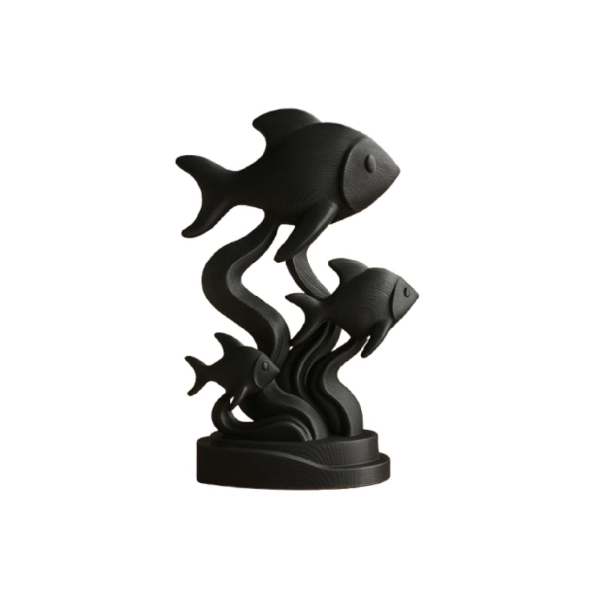 GENERICO - Escultura- Familia de Peces