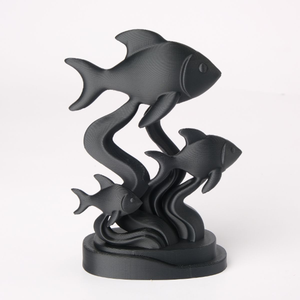 GENERICO - Escultura- Familia de Peces