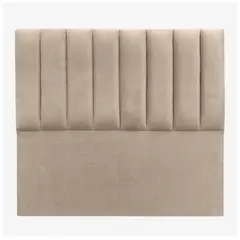 GENERICO - Respaldo Tubular al piso Felpa Beige 1.5 Plazas