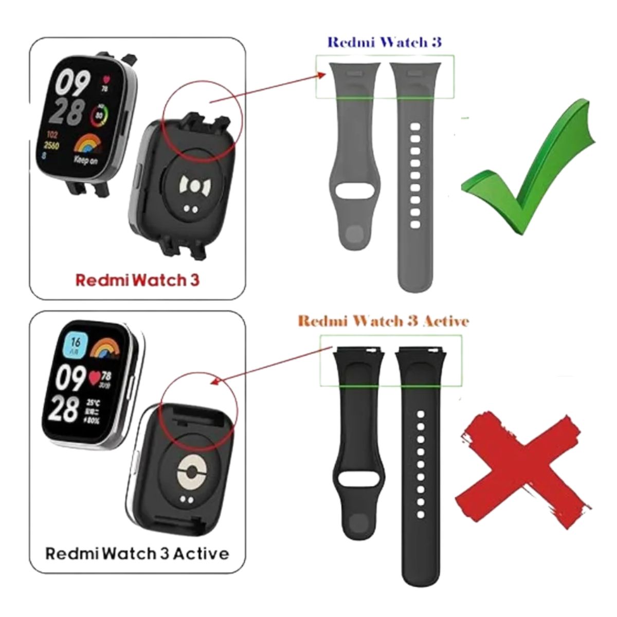 TECNOPALACE - Correas Milanesse Loop Compatible Con Redmi Watch 3