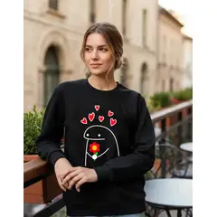 ROLY - Poleron Memes Amor Amistad Corazon Flores Deformitos Sin Capucha