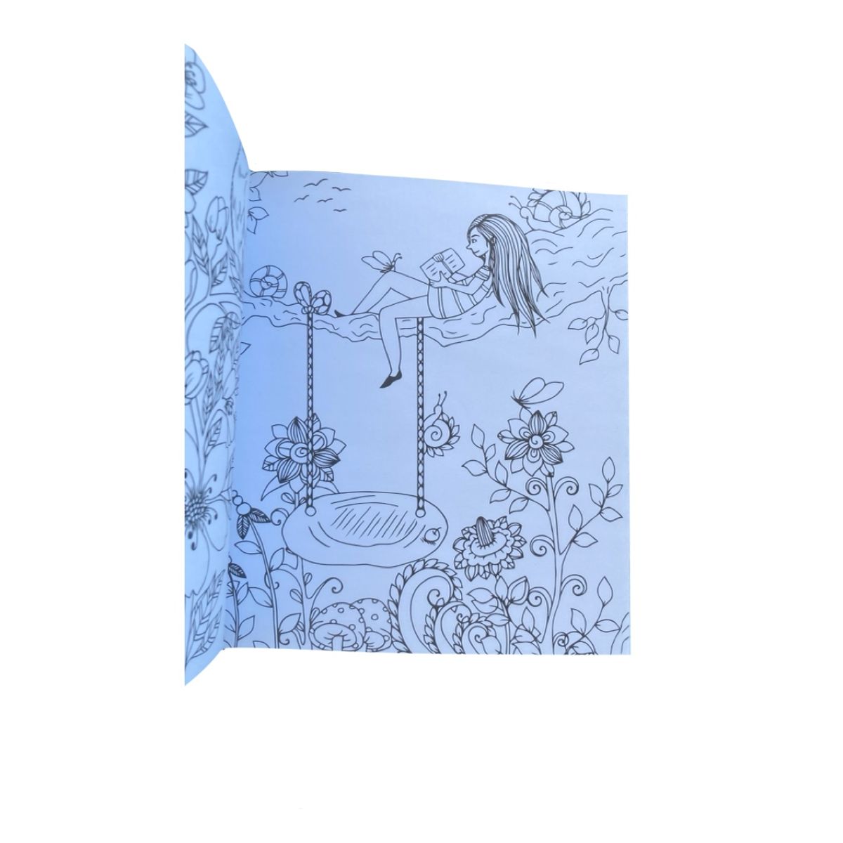 LATINBOOKS - Libro para colorear - Conecta con el poder de la naturaleza + 18 lápices de colores