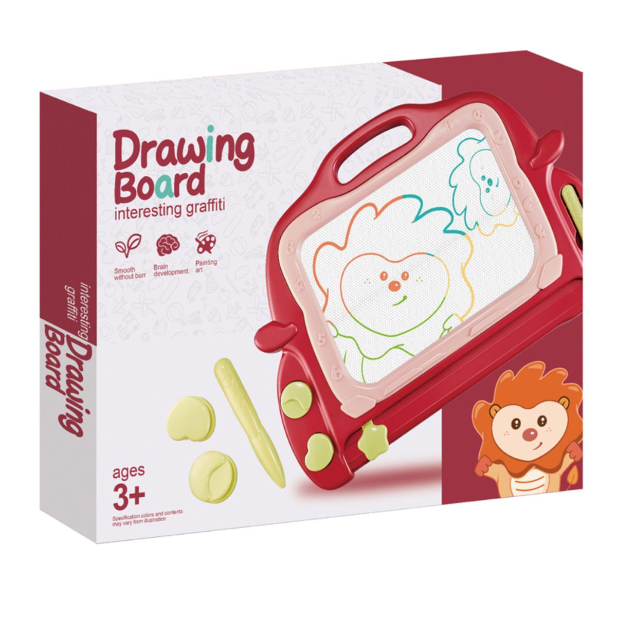 OVER BOARD - Pizarra Mágica Magnética Educativa PINK  DIVERSIÓN SIN MANCHAR