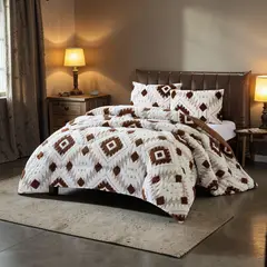 GENERICO - Cubrecama Premium Tejido Jacquard con Chiporro King m11