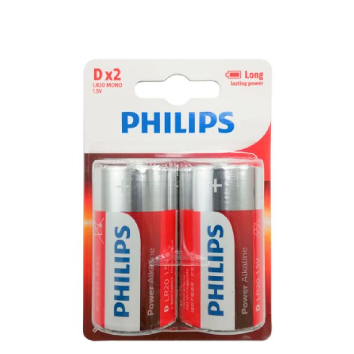 PHILIPS - Power Alkaline Batería Dx2