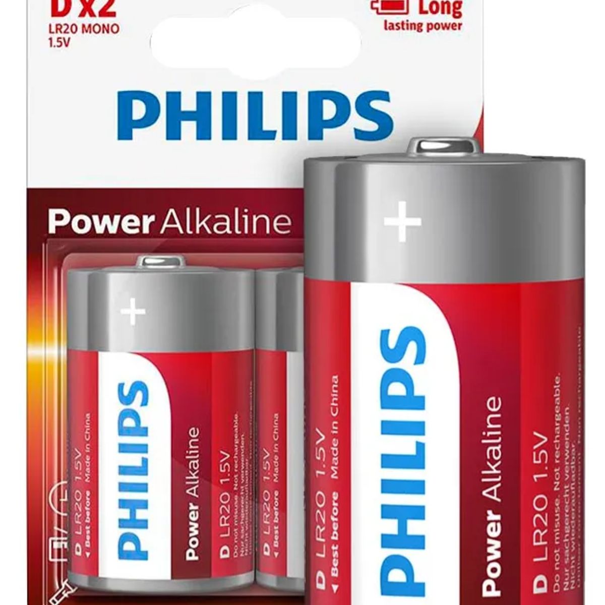 PHILIPS - Power Alkaline Batería Dx2