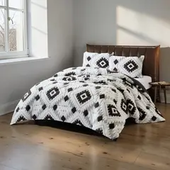 GENERICO - Cubrecama Premium Tejido Jacquard con Chiporro 2 plazas m09