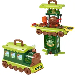 TRAIN - TREN TRANSFORMABLE EN MESA DE HERRAMIENTAS – 65 PIEZAS