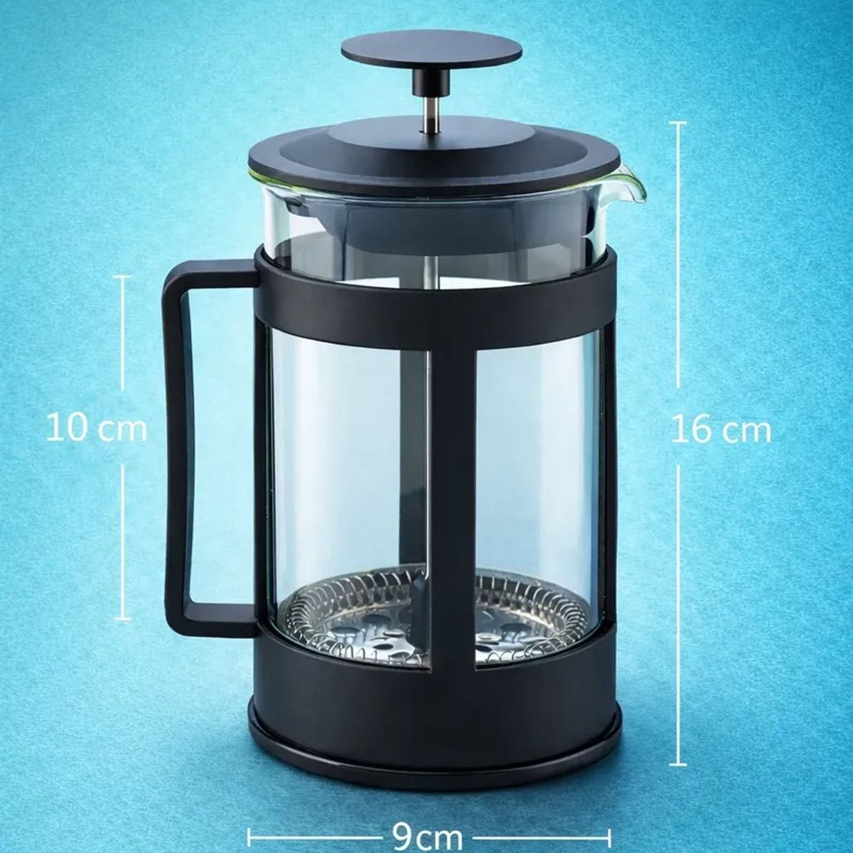 GENERICO - Cafetera Prensa Francesa Manual Cafe Prensa Francesa 600 Ml Negro