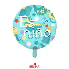 GENERICO - Globo metalico azul es niño 45 cm