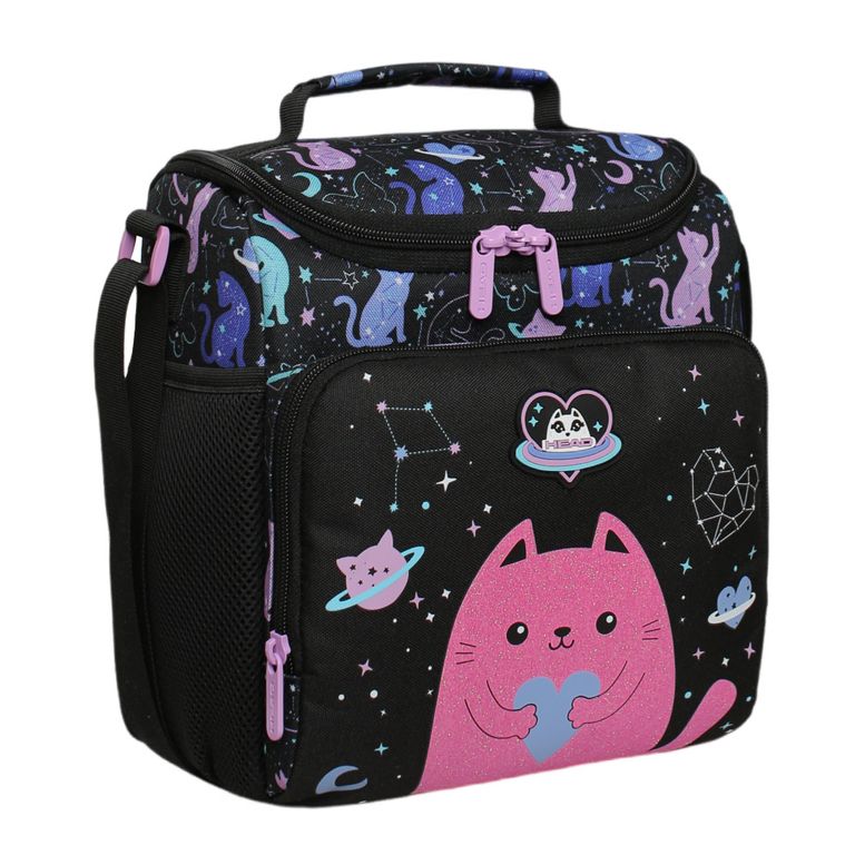 Lonchera Infantil Mujer Freeze Kids Space Cat Negro Negro TALLA UNICA