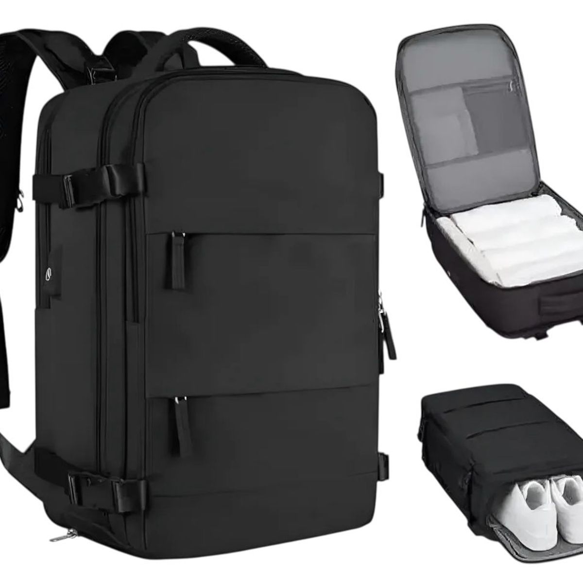 GENERAL - Mochila de Viaje Impermeable Cabina Avión Viral Expandible 30Lts