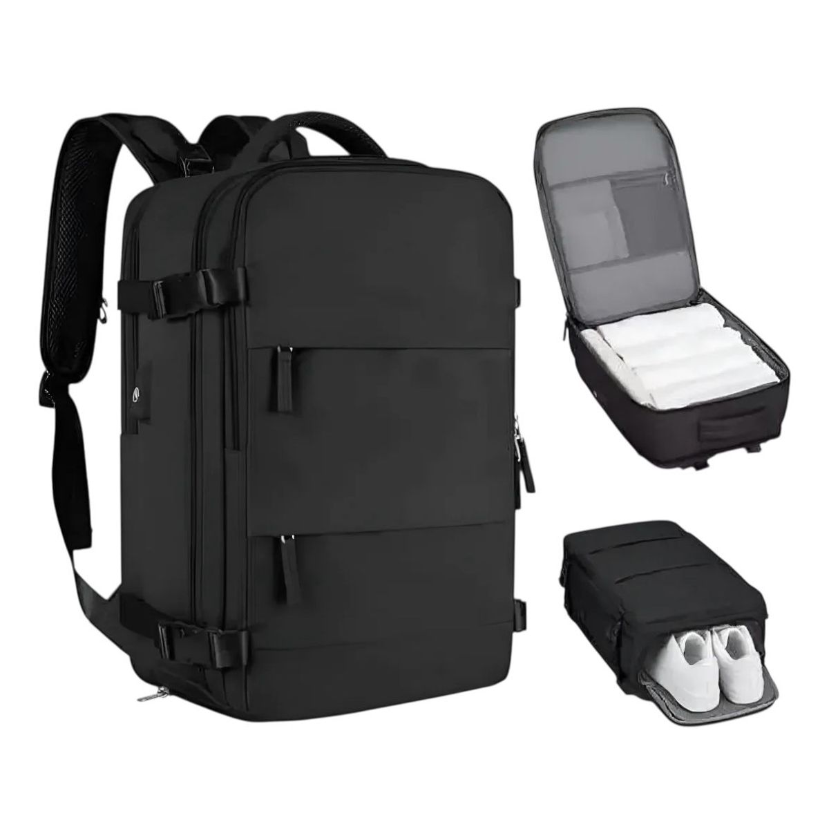 GENERAL - Mochila de Viaje Impermeable Cabina Avión Viral Expandible 30Lts