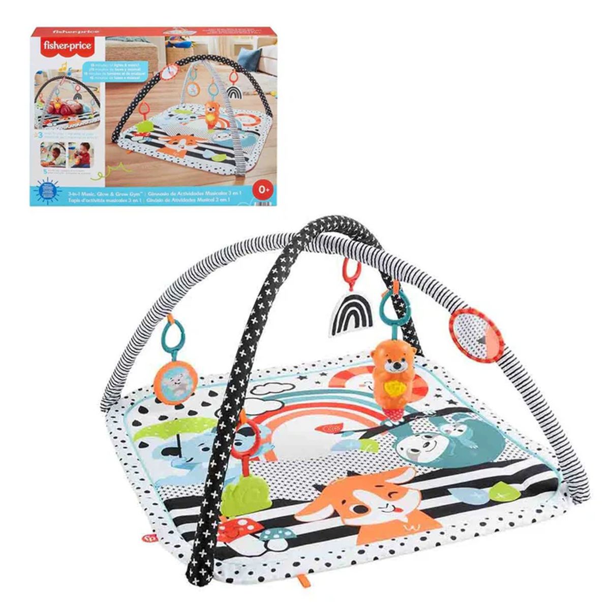 FISHER PRICE - Fisher-price Gimnasio Para Bebés Actividades Musical 3 En 1