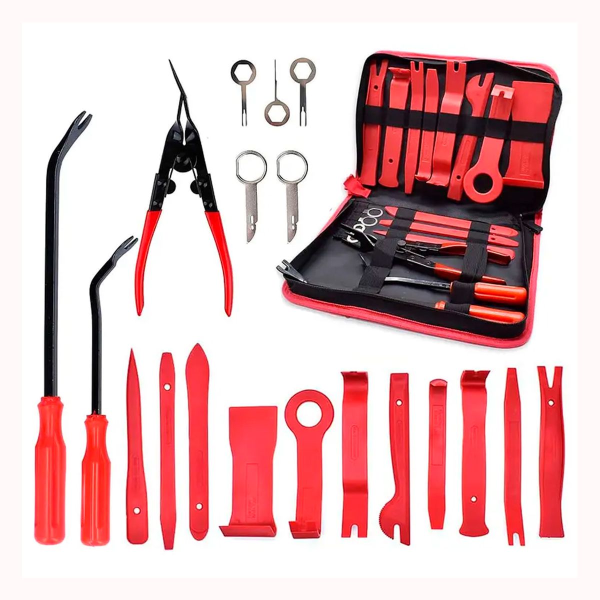 GENERICO - Kit de herramientas desmontaje audio tableros auto 19 Piezas