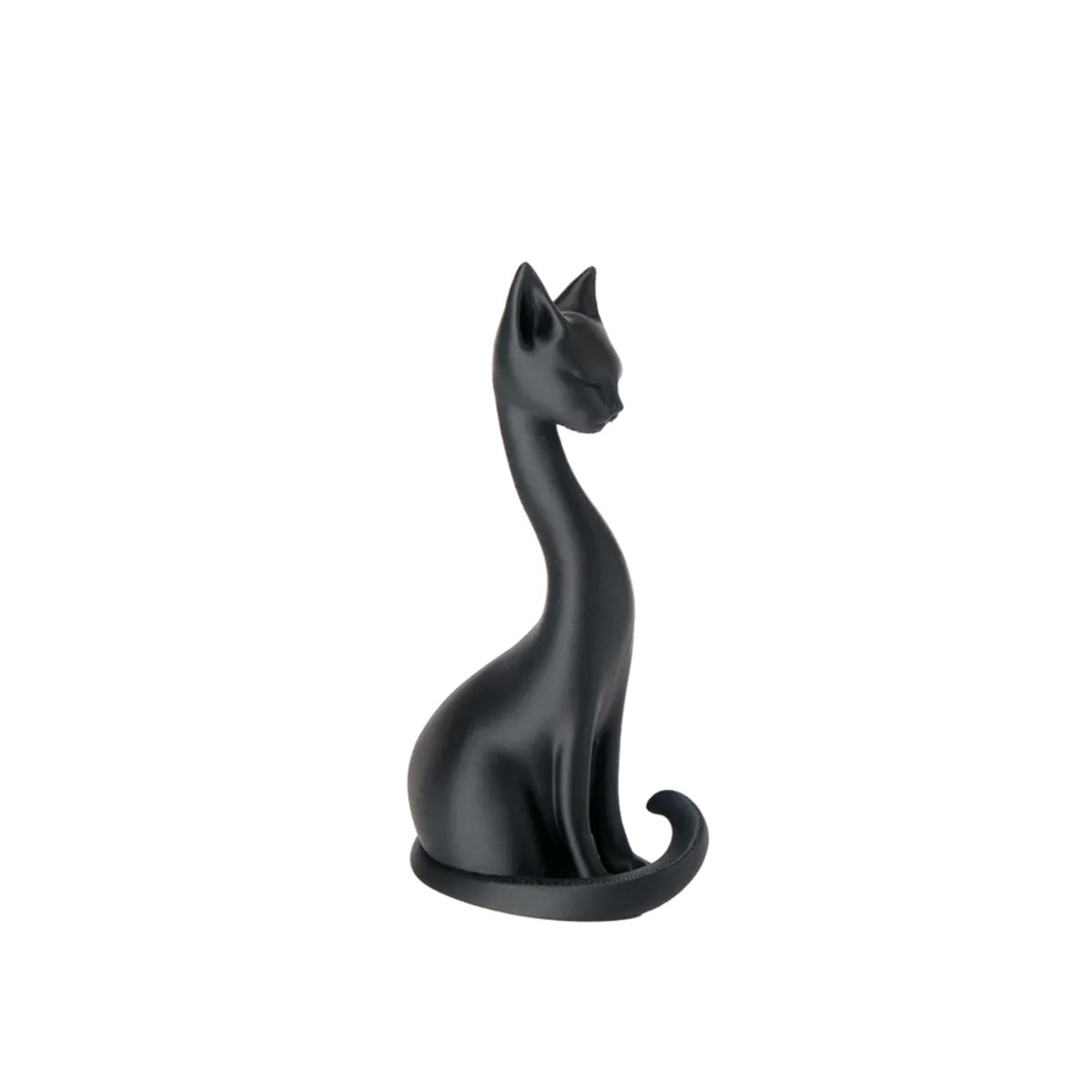 GENERICO - Escultura gato elegante cuello largo