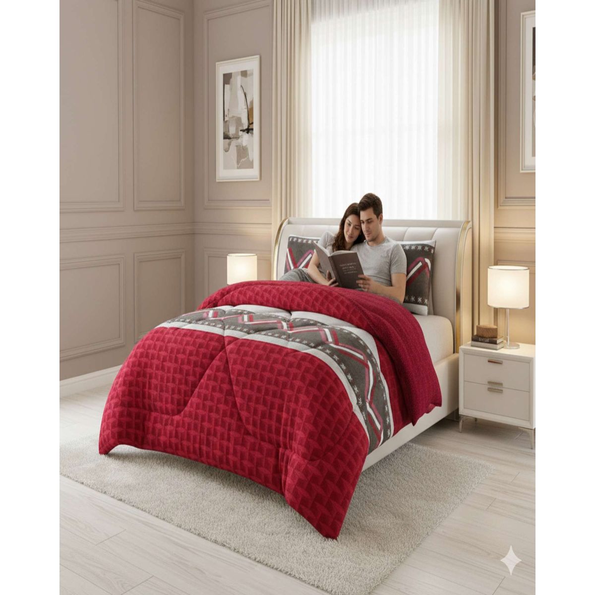 GENERICO - Cobertor de Invierno con chiporro Chiporro King Extra Suave Térmico Premium