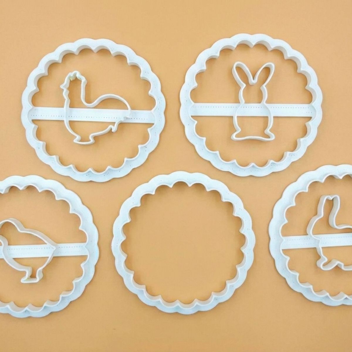 GENERICO - Cortadores de galletas de Pascua (pack 5 un)