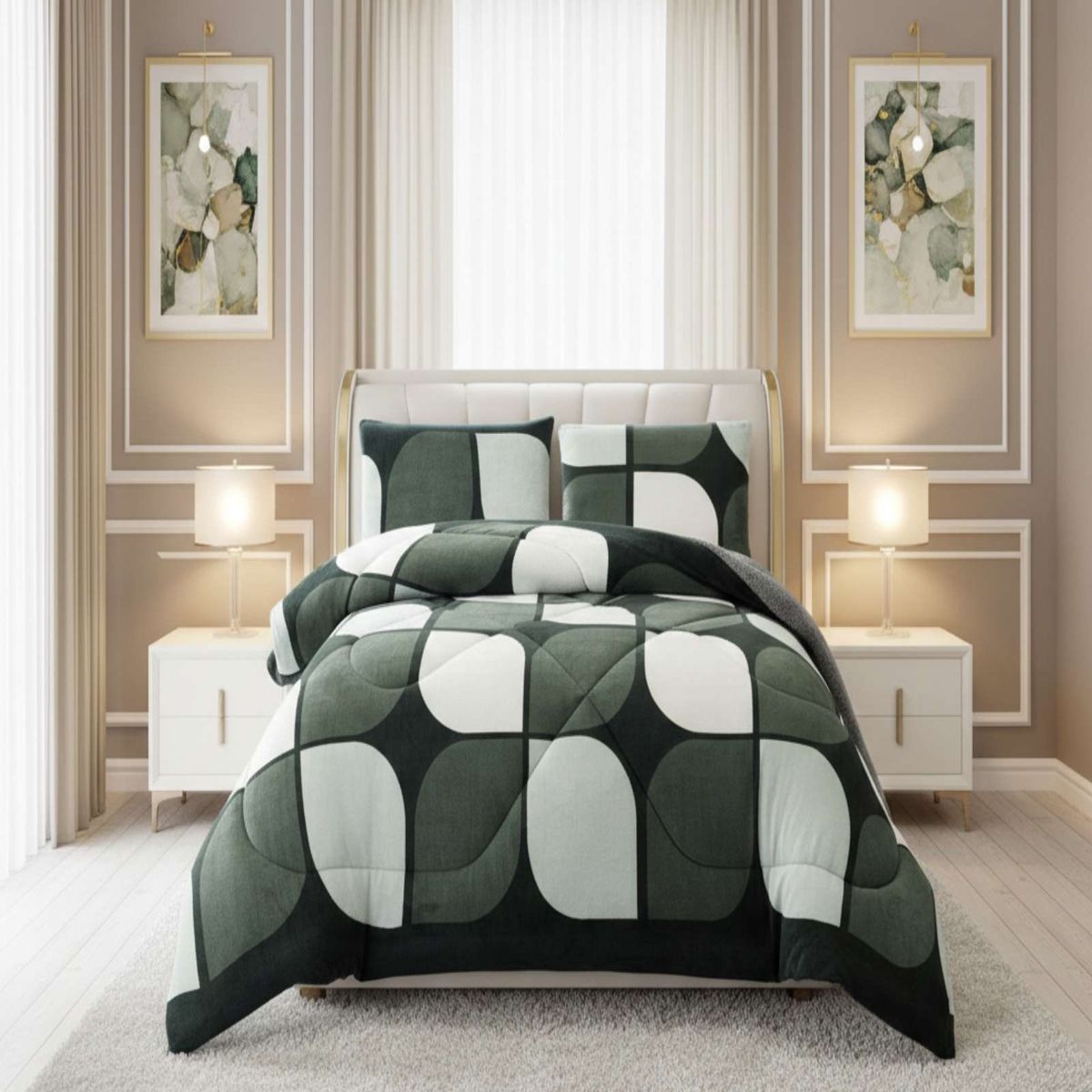 GENERICO - Cubrecama Plumón Chiporro King Extra Suave Térmico Premium