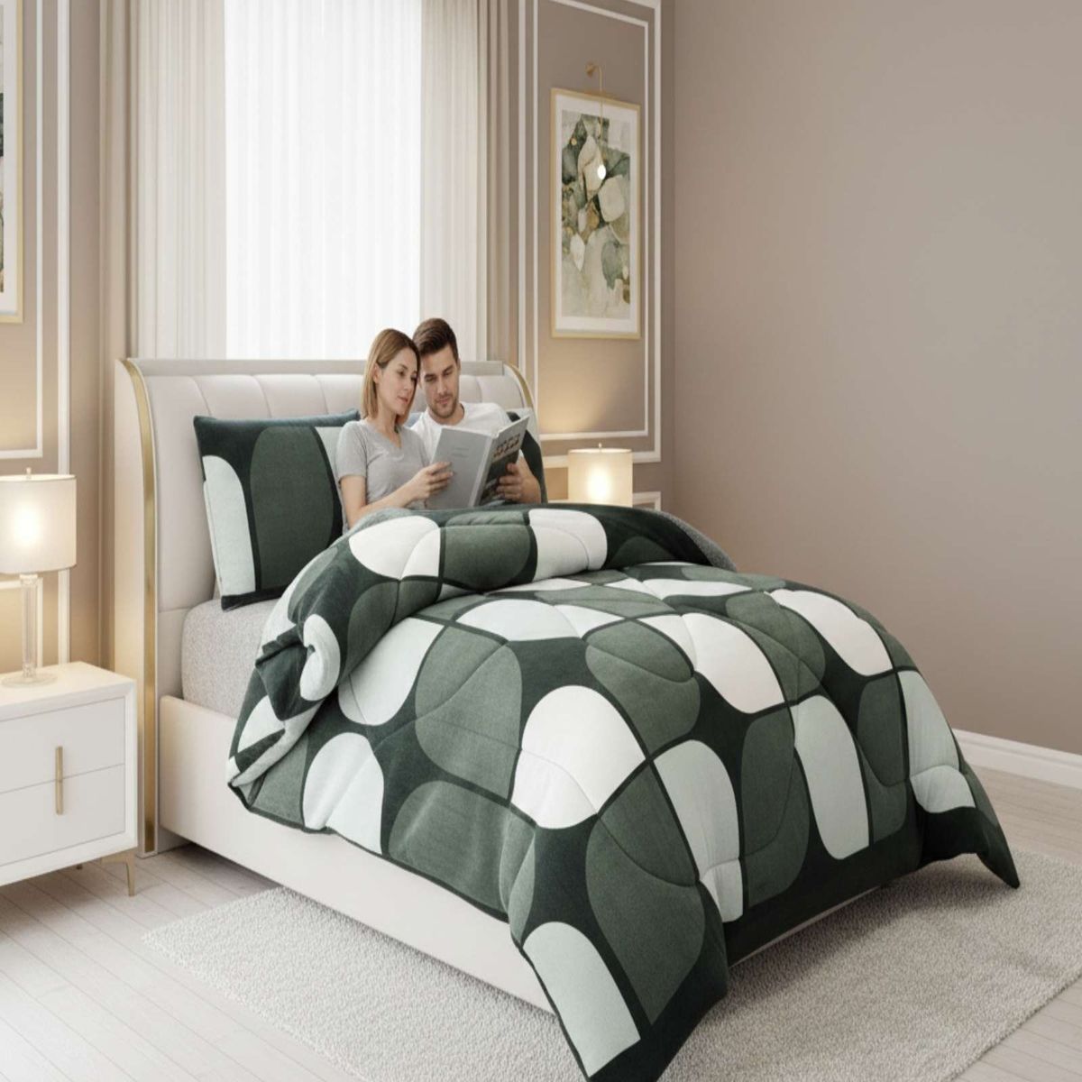 GENERICO - Cubrecama Plumón Chiporro King Extra Suave Térmico Premium