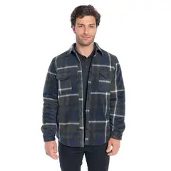 TRUVAL - Chaqueta Micropolar Cuadros Hombre