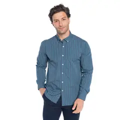 TRUVAL - Camisa Manga Larga Cuadros Hombre
