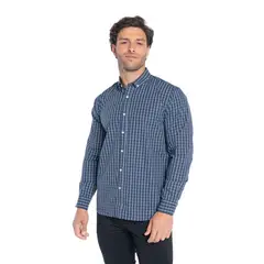 TRUVAL - Camisa Manga Larga Cuadros Hombre