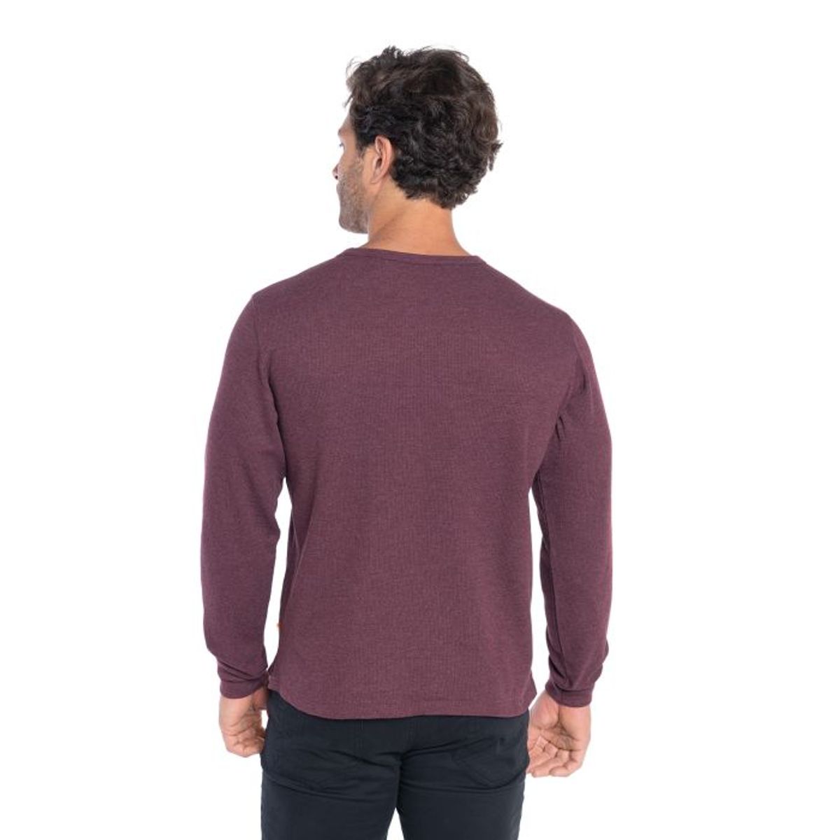 TRUVAL - Polera Manga Larga Waffle Hombre