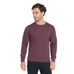 TRUVAL - Polera Manga Larga Waffle Hombre