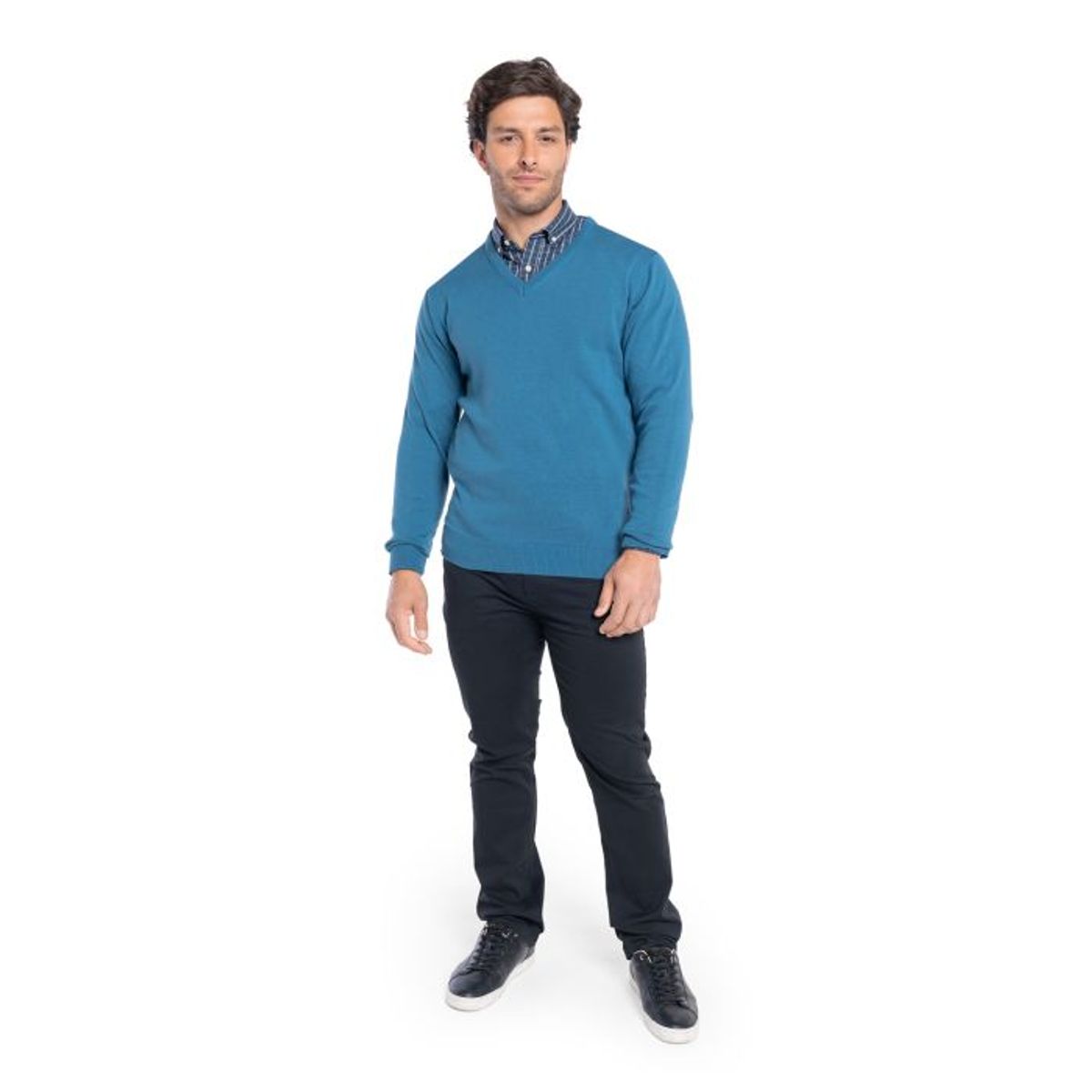 TRUVAL - Sweater Cuello V Hombre