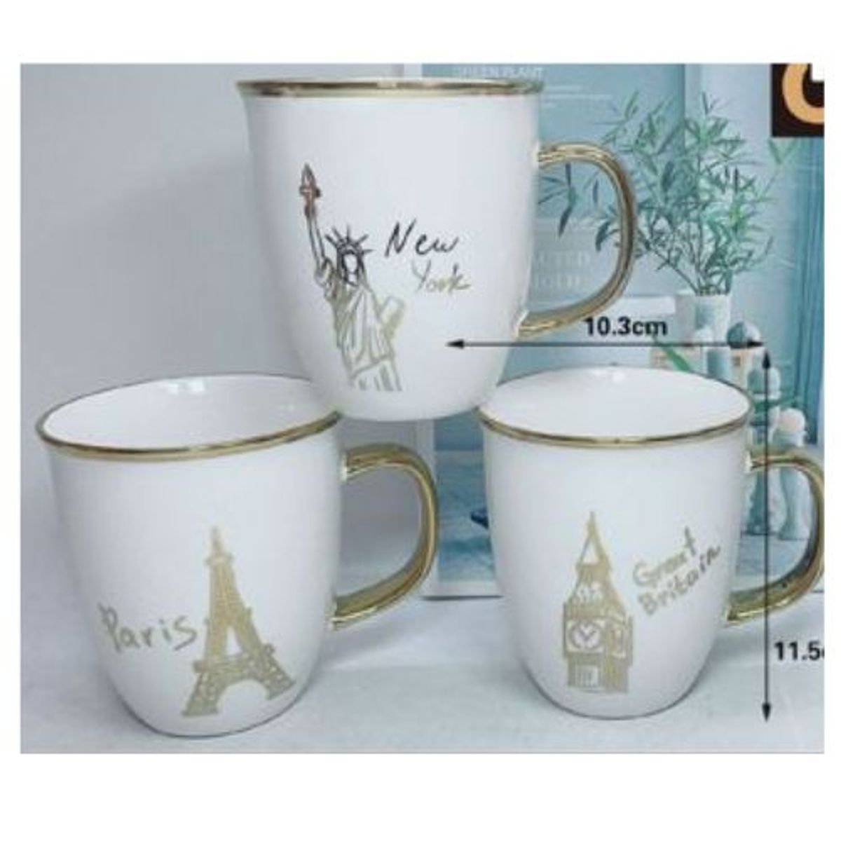 GENERICO - TAZAS DE CERAMICA 550ML