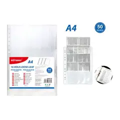GENERICO - Fundas Transparentes Sueltas A4 50pcs