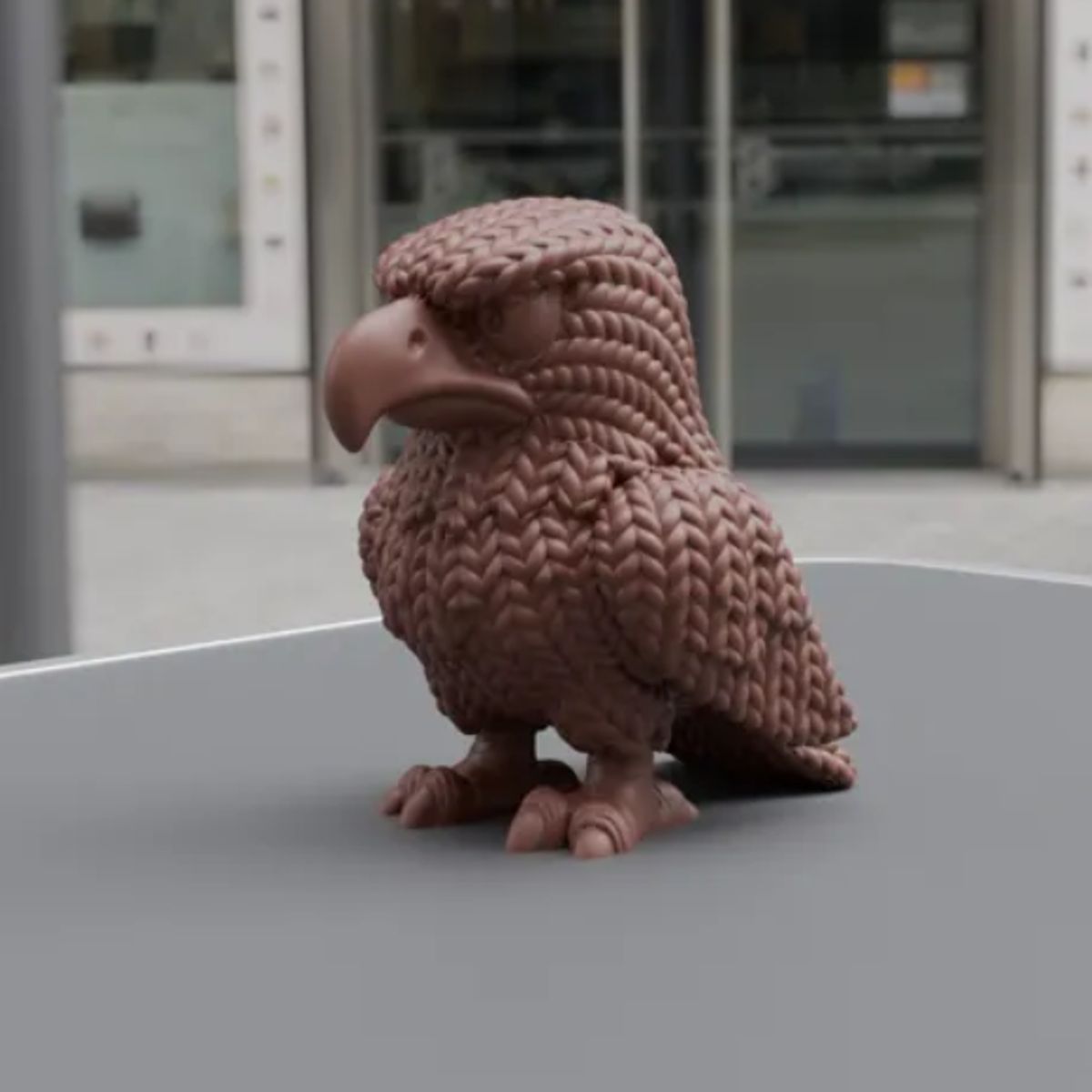 GENERICO - Figura águila estilo tejida