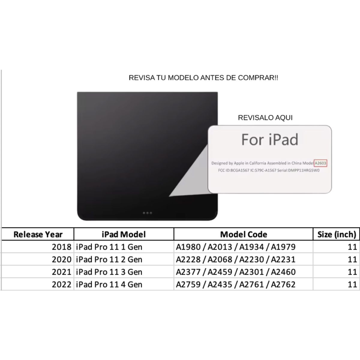 GENERICO - Fundas iPad Más Lámina De Vidrio Para iPad Pro11 2018-2022 - Azul