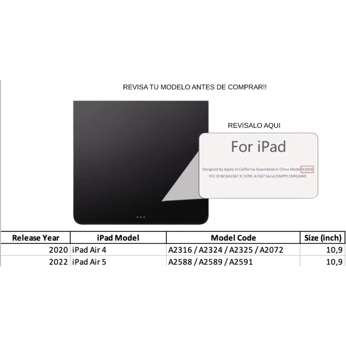 GENERICO - Fundas iPad Más Lámina Paperlike Para iPad 10.9 (air 4 Y 5) - Azul