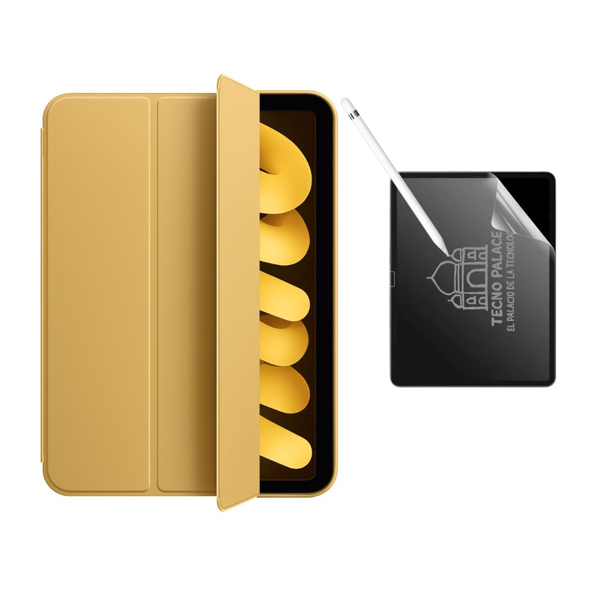 TECNOPALACE - Funda Más Lámina Paperlike Para iPad Mini 4-5 - Dorado