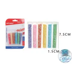 GENERICO - Lentejuela de forma de estrella 6 colores 5pcs 15x75mm
