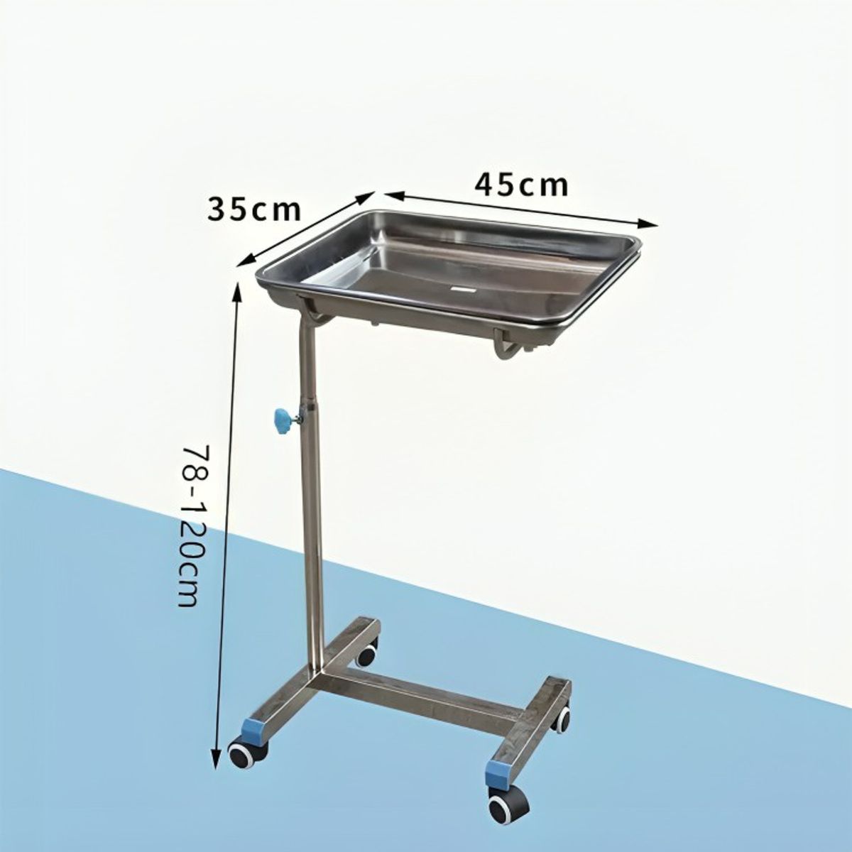 GENERICO - Mesa Mayo Bandeja Removible Altura Regulable 45x35 Cm