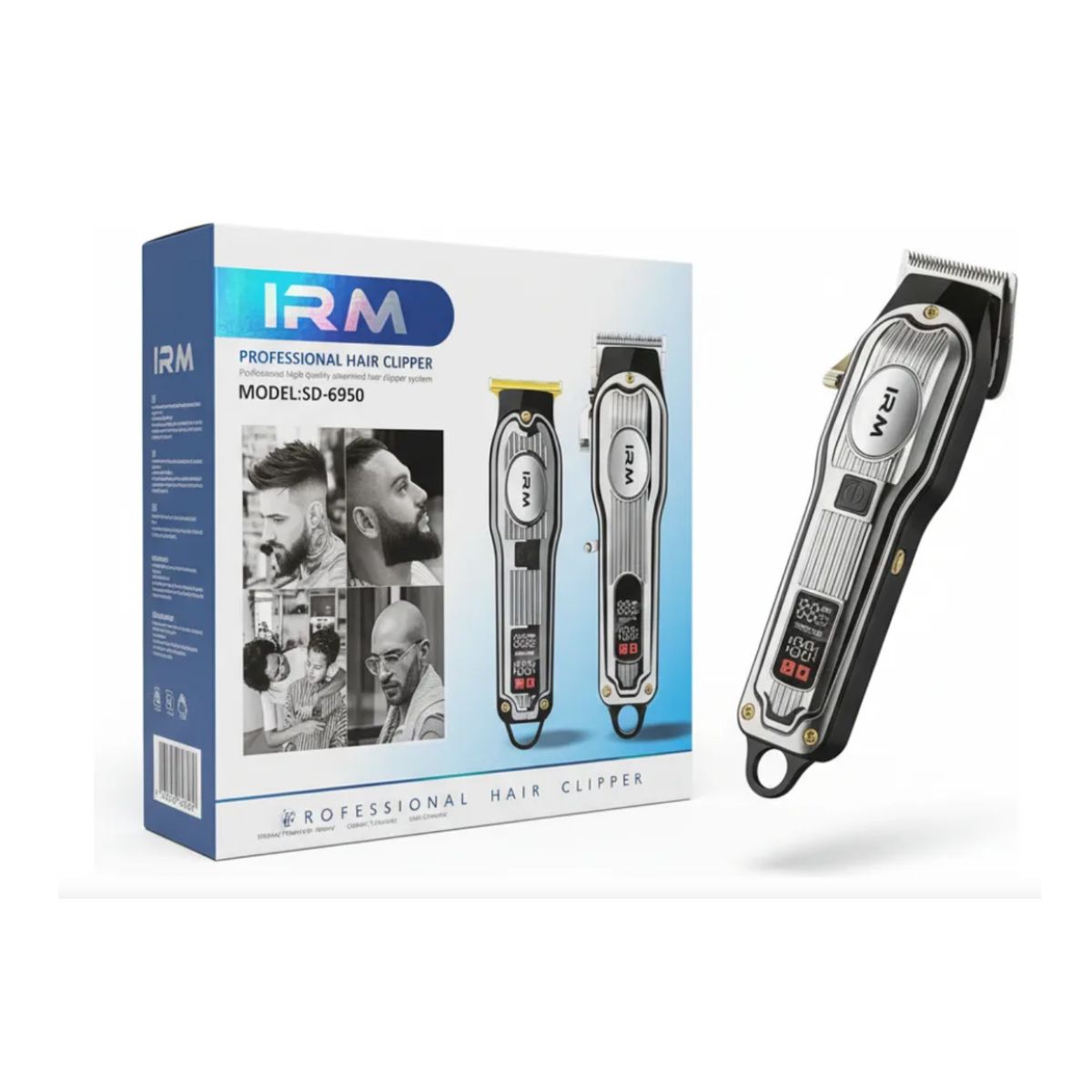 GENERICO - Maquina Cortapelo Profesional IRM SD-6950 - Set de Grooming Avanzado