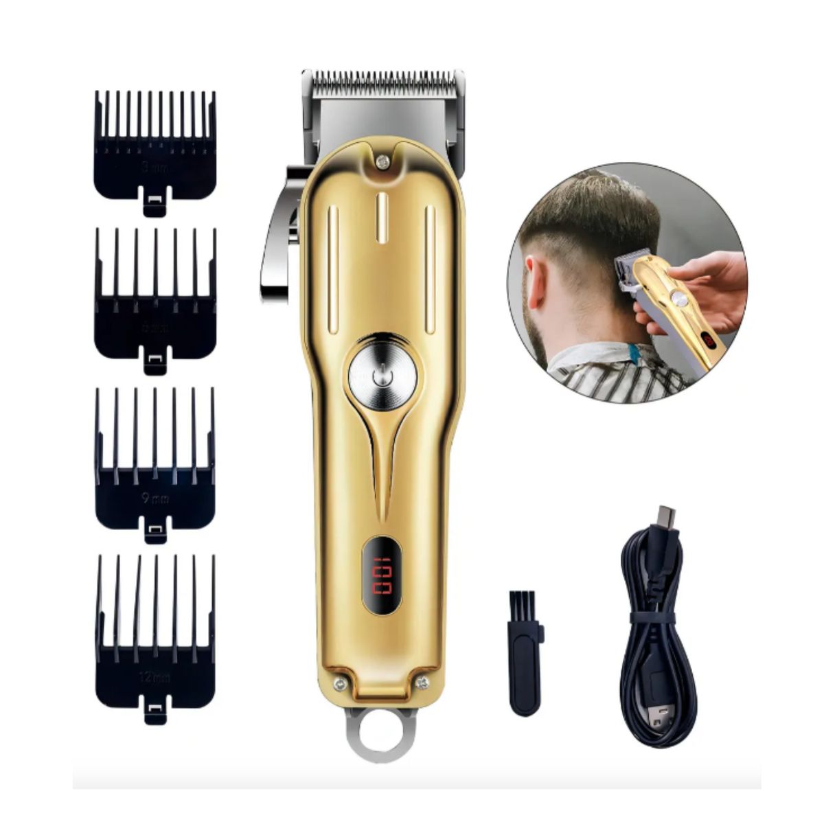 GENERICO - Maquina Cortapelo Profesional MeidiMake SK-602 - Edición Luxury Gold