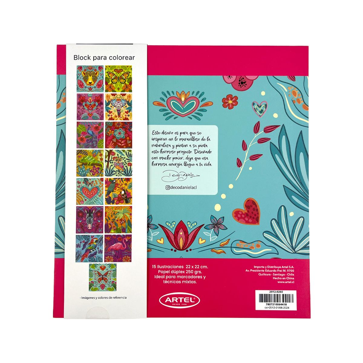 ARTEL - Libro para Colorear Magia Tropical por Deco Daniela