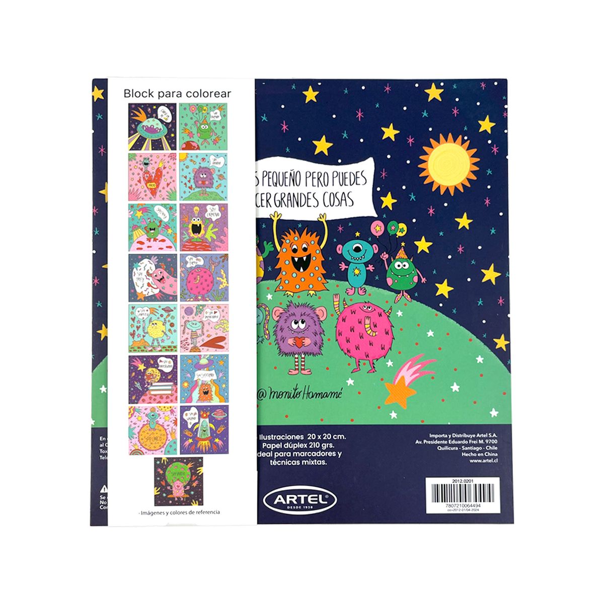 ARTEL - Libro para Colorear Universo Petit por Mónica Hamamé