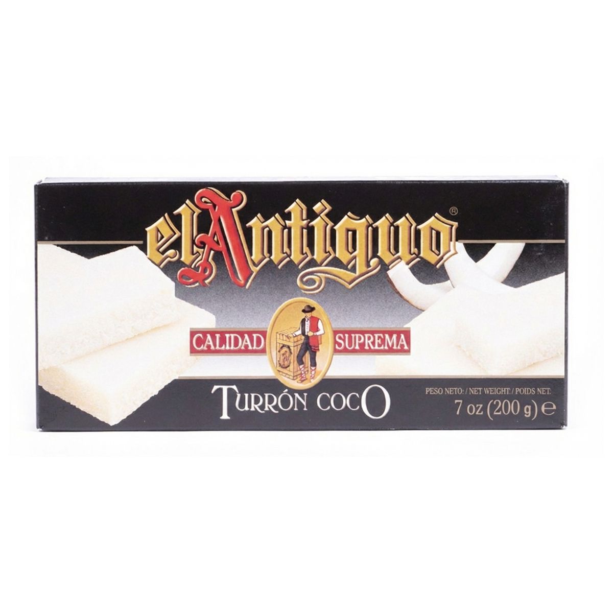 EL ANTIGUO - Turrón Coco El Antiguo 1 x 200 gr