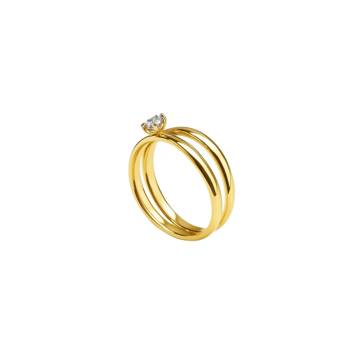JB JOYAS BARON - Anillo Oro Amarillo 18kt Diamantes 6Pts
