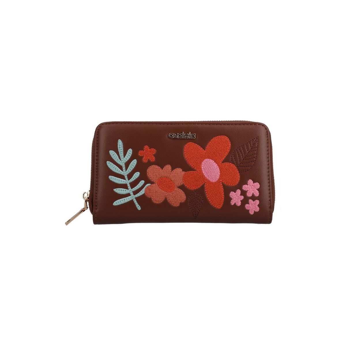 AZALEIA - Billetera Mujer Flower Wallet Café AZALEIA
