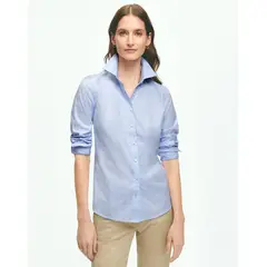 BROOKS BROTHERS - Blusa Mujer Supima Cotton Ni Fitted Celeste
