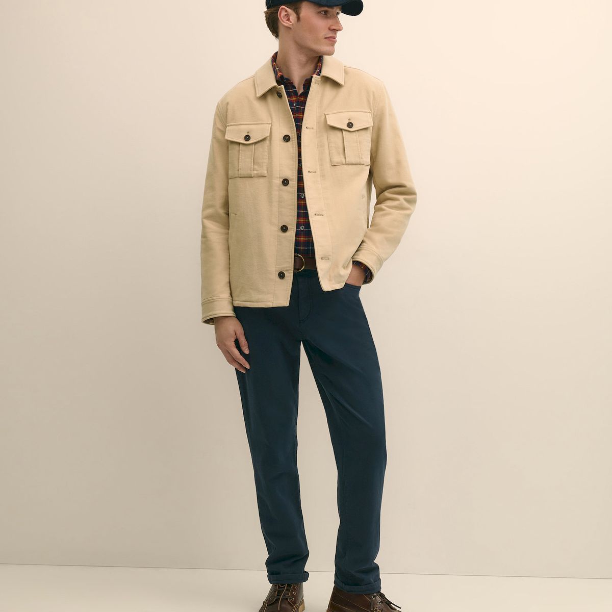 BROOKS BROTHERS - Chaqueta Hombre Cotton Moleskin Beige Brooks Brothers