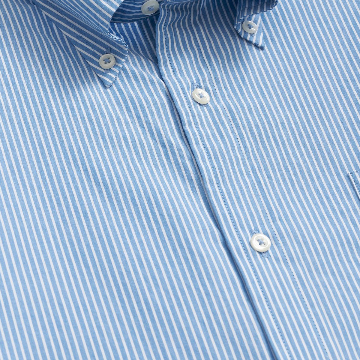 BROOKS BROTHERS - Camisa Hombre Ni Frdy Poplin Stripe Reg Azul Brooks Brothers